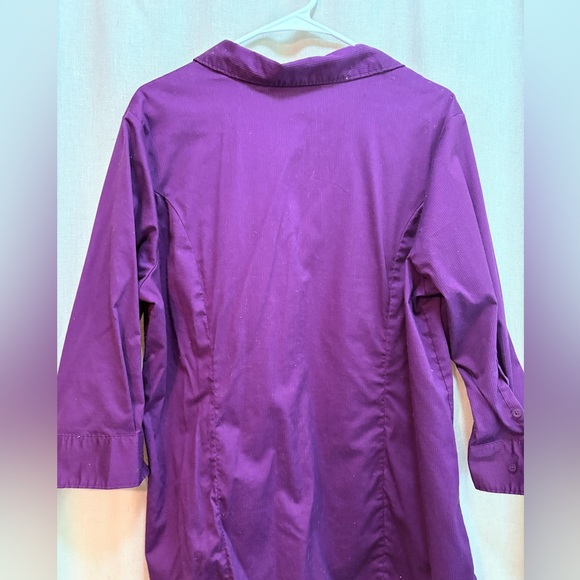 Riders by Lee Deep Purple Button Down Shirt - Picture 4 of 7